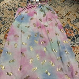 The Children's Place Pastel Dress with Gold Pineapple Accents